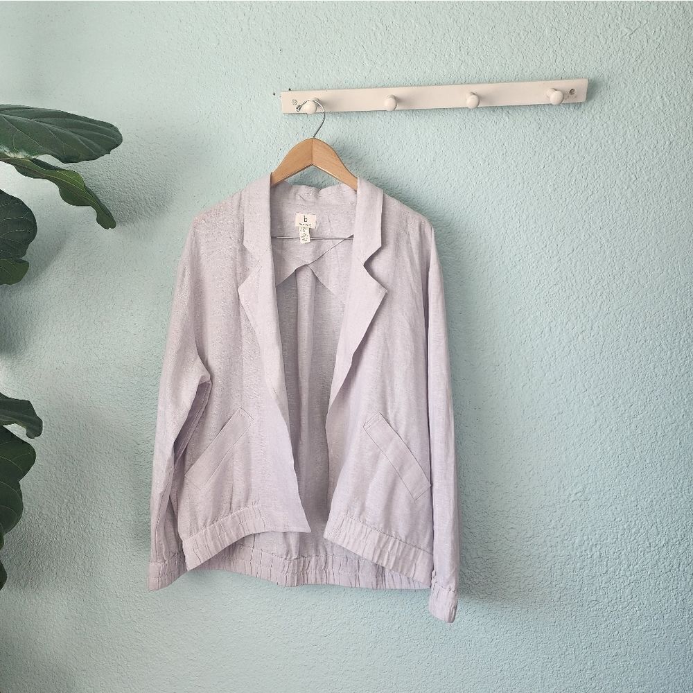 B new york linen blend Eco easy jacket Coastal Minimalist - Picture 5 of 16